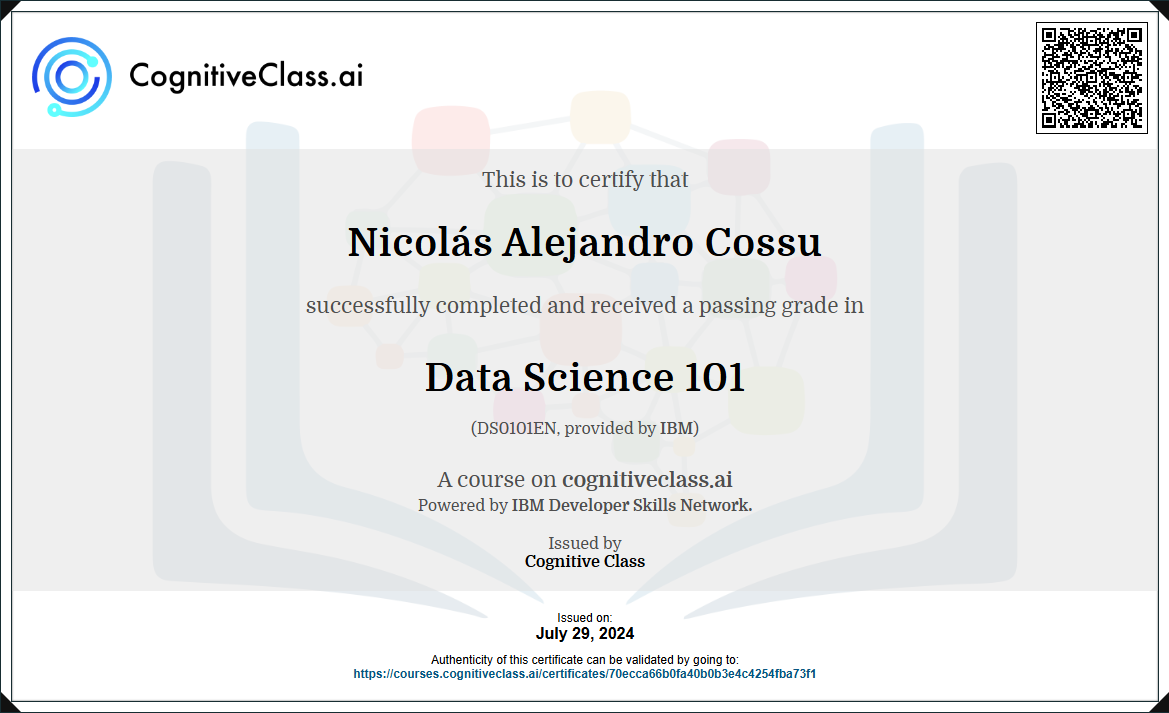 Introduction to Data Science, IBM
